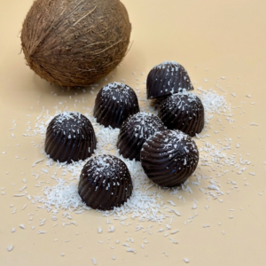 coconut shreds dark chocolate